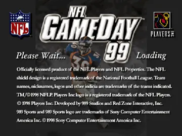 NFL GameDay 99 (US) screen shot title